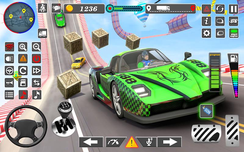 GT Car Stunt: Racing Game Screenshot 1