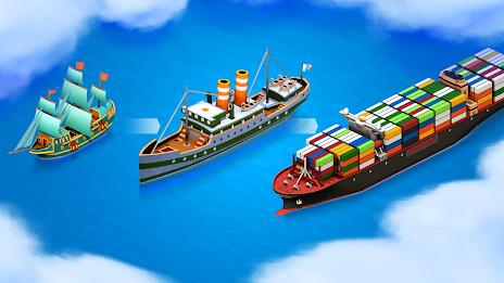 Sea Port: Cargo Boat Tycoon ဖန်သားပြင်ဓာတ်ပုံ 1