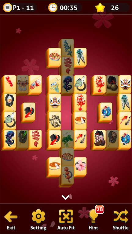Mahjong Solitaire - Oriental Journey Captura de tela 1