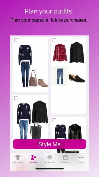 Pureple Outfit Planner Screenshot 1