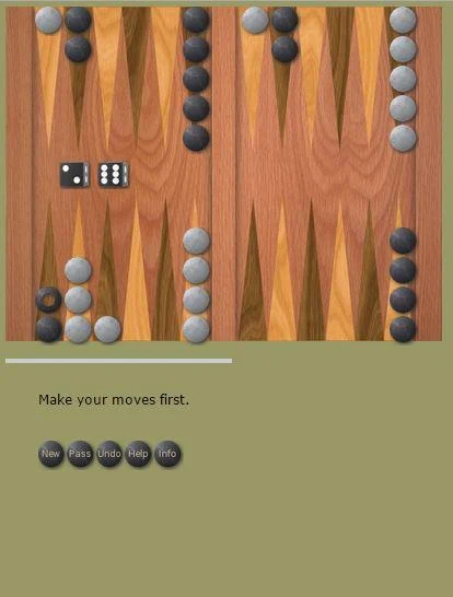 Backgammon Solitaire Classic स्क्रीनशॉट 1