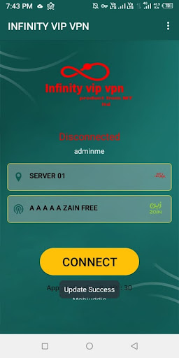 Infinity vip vpn Schermafbeelding 3