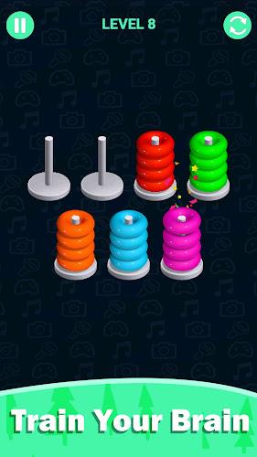 Stacolor: Hoop Stack Ring Game 스크린샷 2