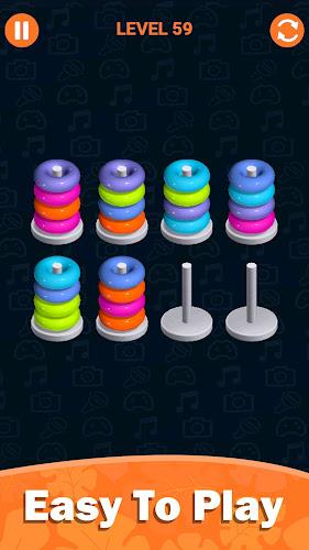 Stacolor: Hoop Stack Ring Game 스크린샷 3