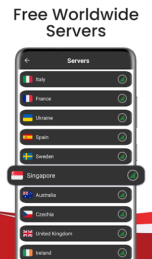 Singapore VPN - Unlimited Fast Capture d'écran 2