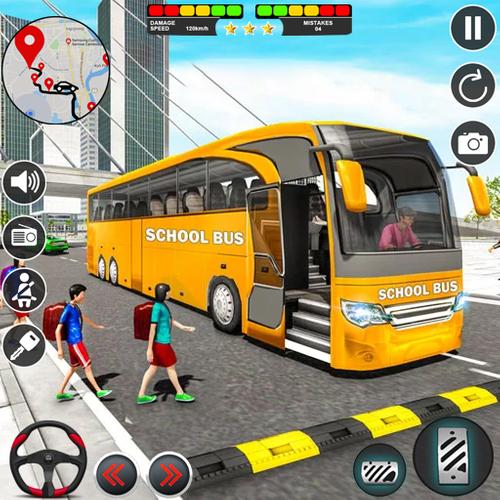 School Bus Simulator Bus Games ဖန်သားပြင်ဓာတ်ပုံ 0