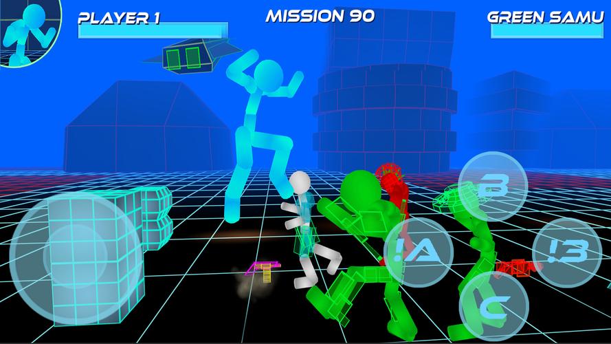 Stickman Neon Street Fighting ဖန်သားပြင်ဓာတ်ပုံ 0