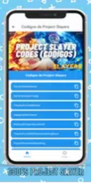 Project Slayers Codes Privados स्क्रीनशॉट 0