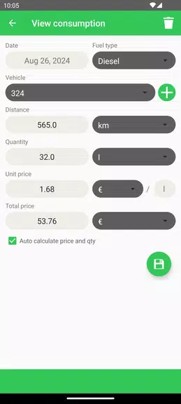 Fuel Consumption ဖန်သားပြင်ဓာတ်ပုံ 2