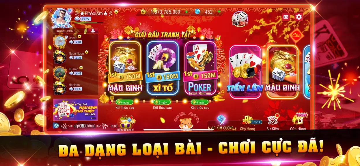 NPlay – Game Bài online, Tiến Lên, Xì Tố, Mậu Binh Captura de tela 0