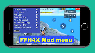 ffh4x mod menu for f fire Screenshot 1