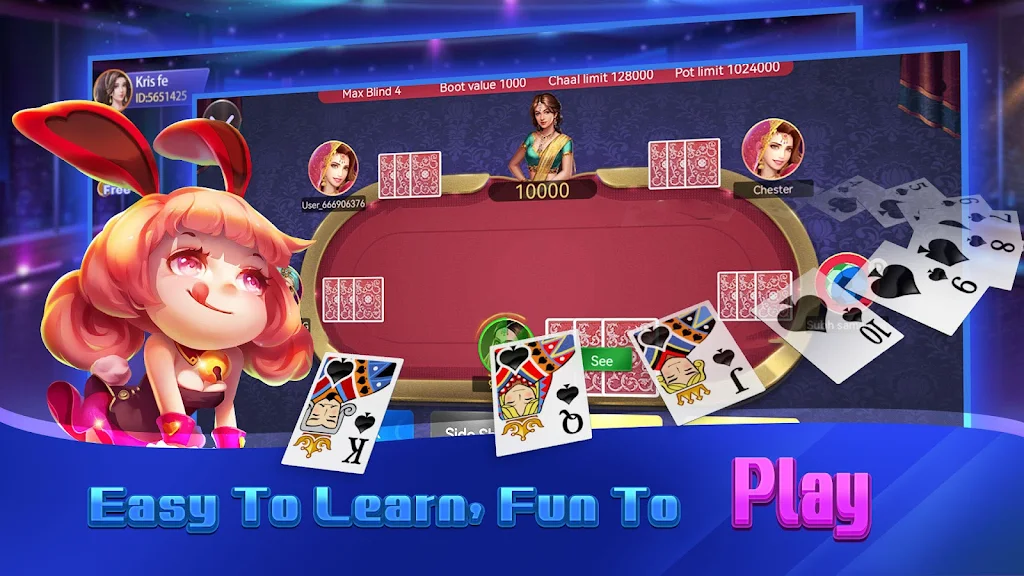 Teen Patti Glory - Online Game ဖန်သားပြင်ဓာတ်ပုံ 2