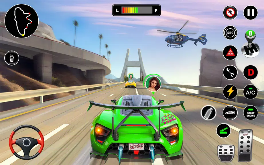 Racing in Highway Car 3D Games Screenshot 0