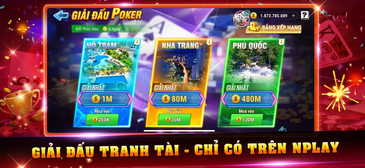 NPlay – Game Bài online, Tiến Lên, Xì Tố, Mậu Binh Captura de tela 1