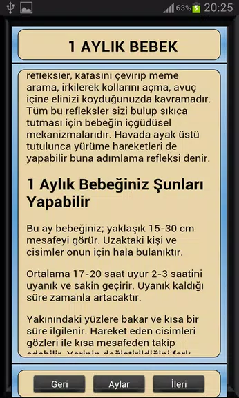 Schermata Bebek Gelişimi Ay Ay Detaylı 2