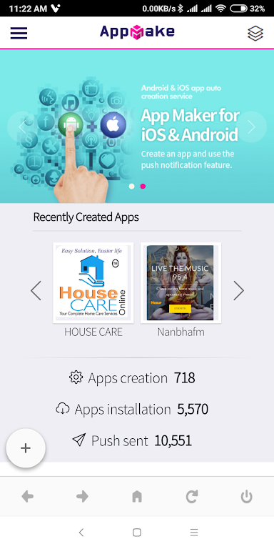 AppMake - Hybrid app maker Capture d'écran 1