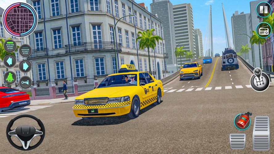 Taxi Traffic Car Racing Games ဖန်သားပြင်ဓာတ်ပုံ 3