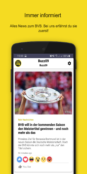 Buzz09–die schwarz-gelben News ภาพหน้าจอ 0