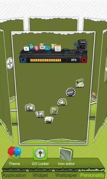 Next Launcher Theme P.Sheep 螢幕截圖 1