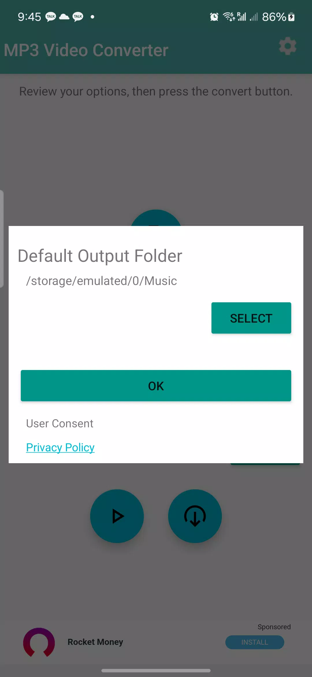 MP3 Video Converter 螢幕截圖 3
