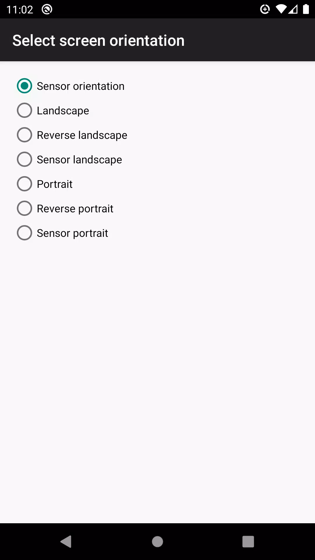 control screen rotation Schermafbeelding 3
