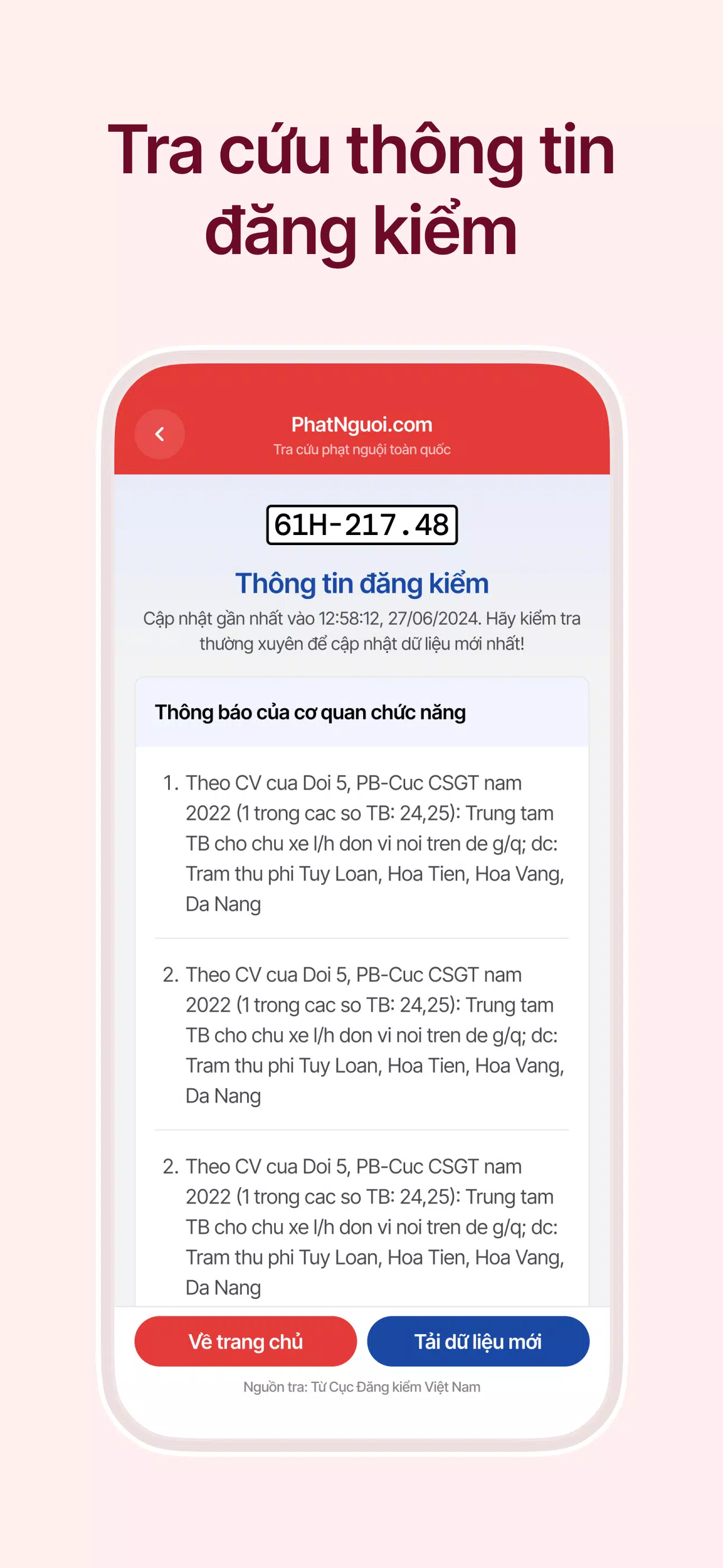 Vietnamese Cold Penalty Lookup 스크린샷 3