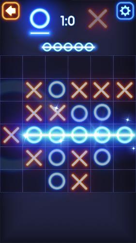 Tic Tac Toe Glow: 2 Players Ekran Görüntüsü 3