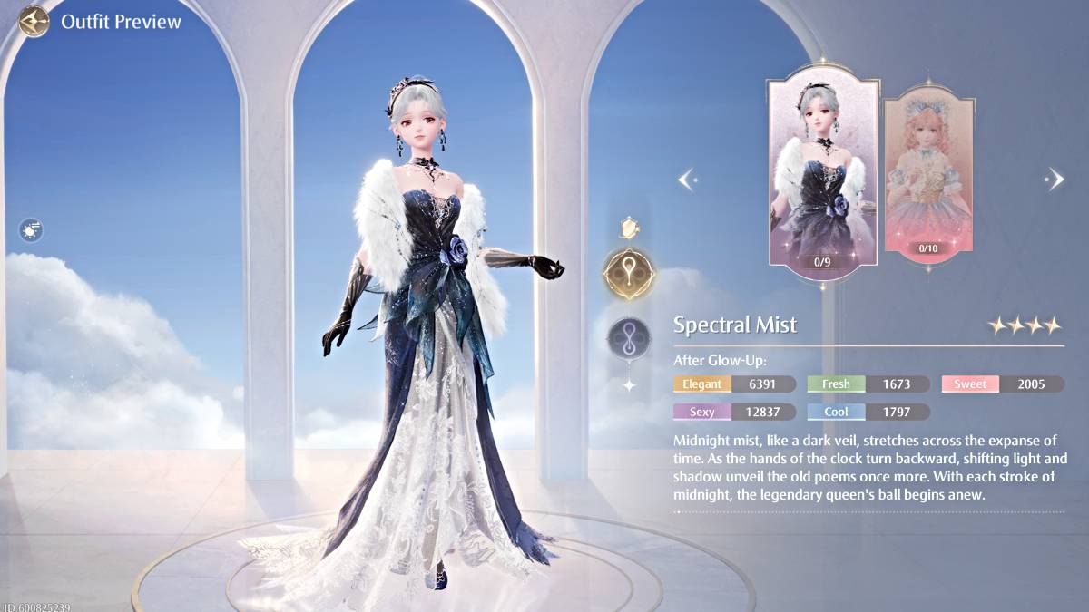 Spectral Mist outfit in Infinity Nikki