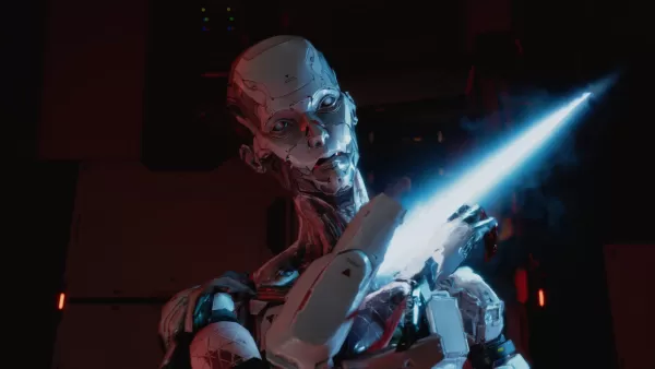 Pragmata combat scene
