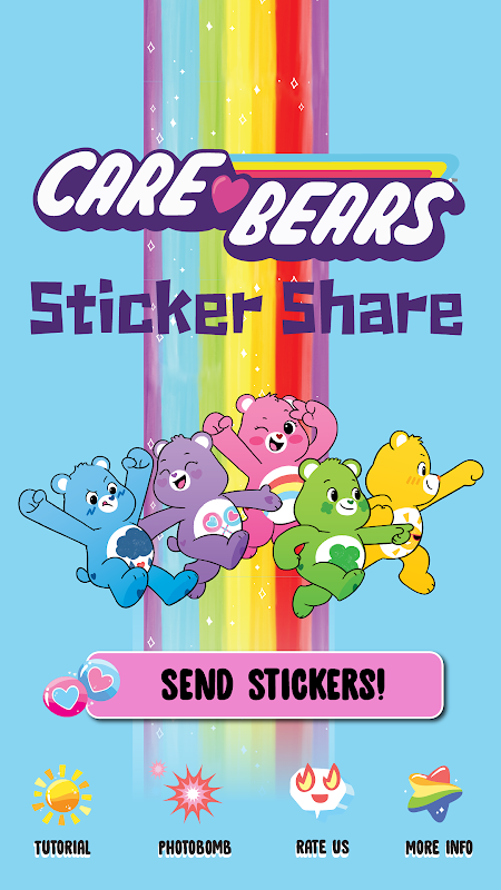 Care Bears Sticker Share Скриншот 1