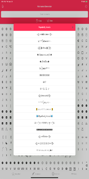 Fancy Text Symbols ภาพหน้าจอ 2