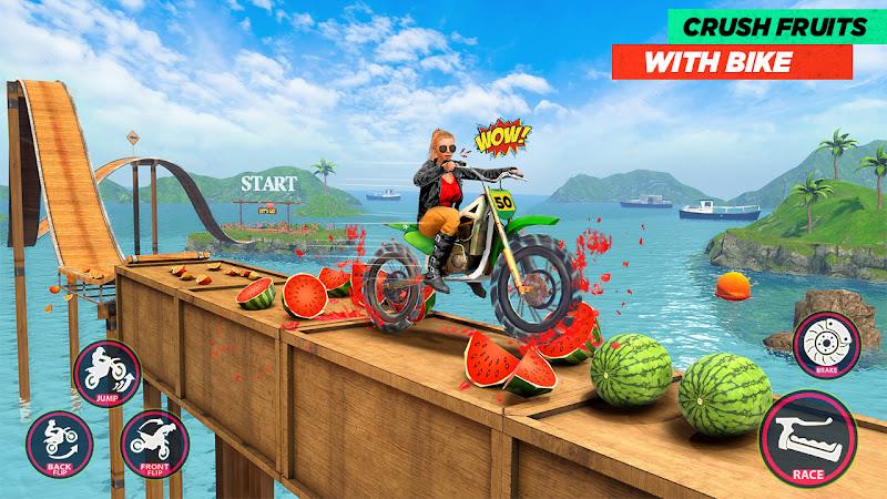 Schermata Bike Race 3D: Bike Stunt Games 3