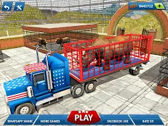 Offroad Wild Animal Truck Driv 螢幕截圖 0