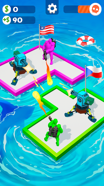 War of Rafts: Crazy Sea Battle Mod Ảnh chụp màn hình 3