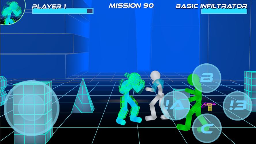 Stickman Neon Street Fighting ဖန်သားပြင်ဓာတ်ပုံ 1