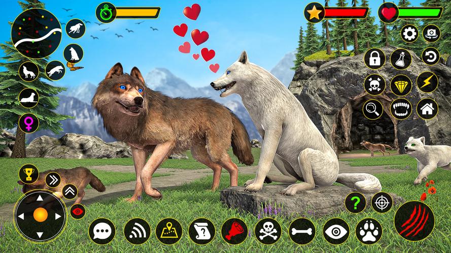 The Wolf Simulator: Wild Game Скриншот 1