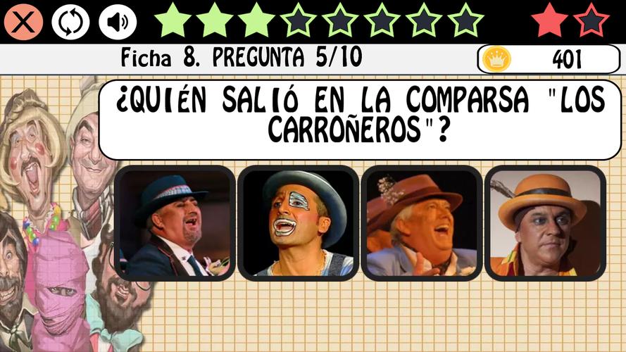 El juego del Carnaval de Cádiz Captura de tela 3