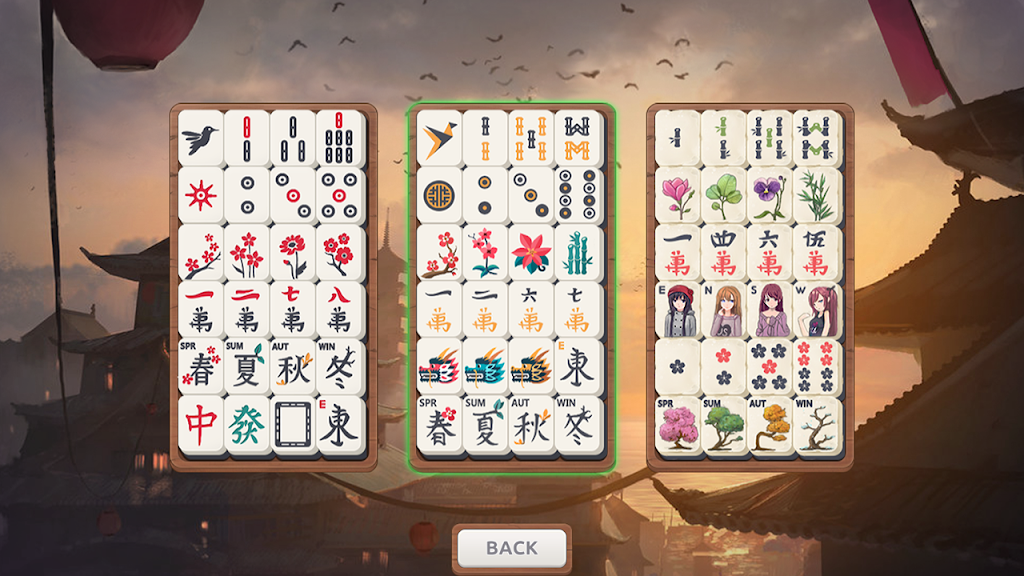 Mahjong Sakura - Oriental Mahjong ภาพหน้าจอ 1