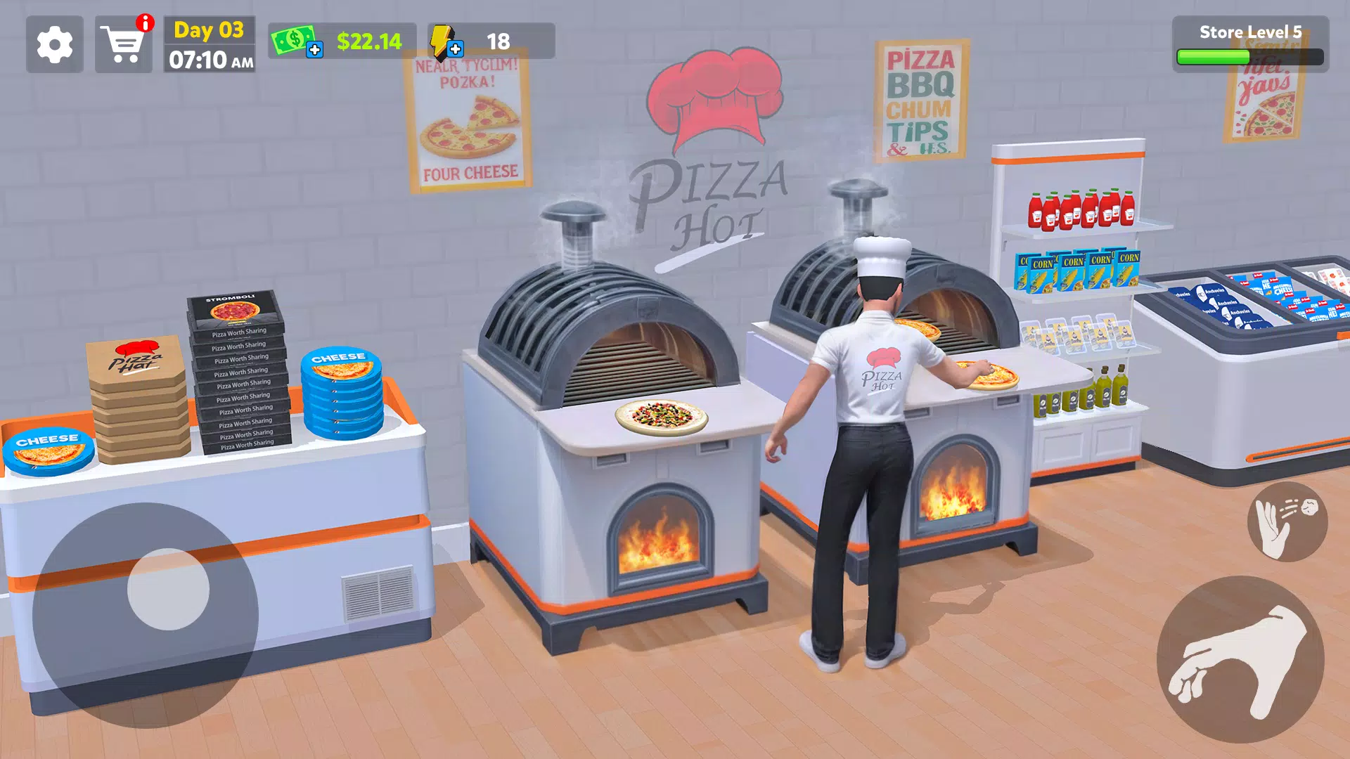 Pizza Shop Simulator 3D 螢幕截圖 1