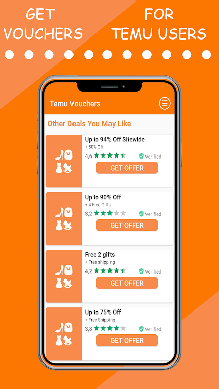 Schermata Temu Vouchers 2