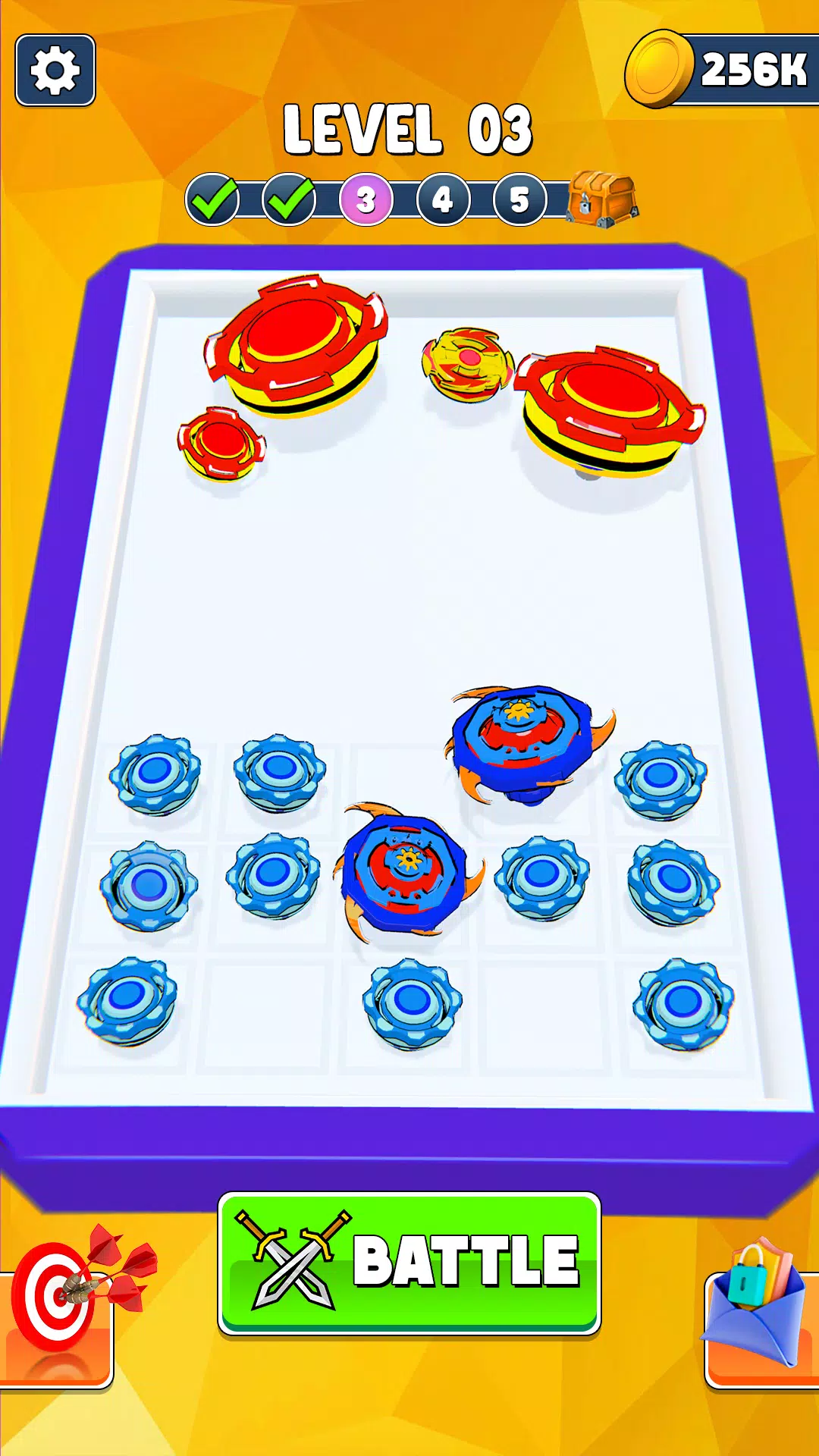 Merge & Battle Spinner Game Schermafbeelding 0