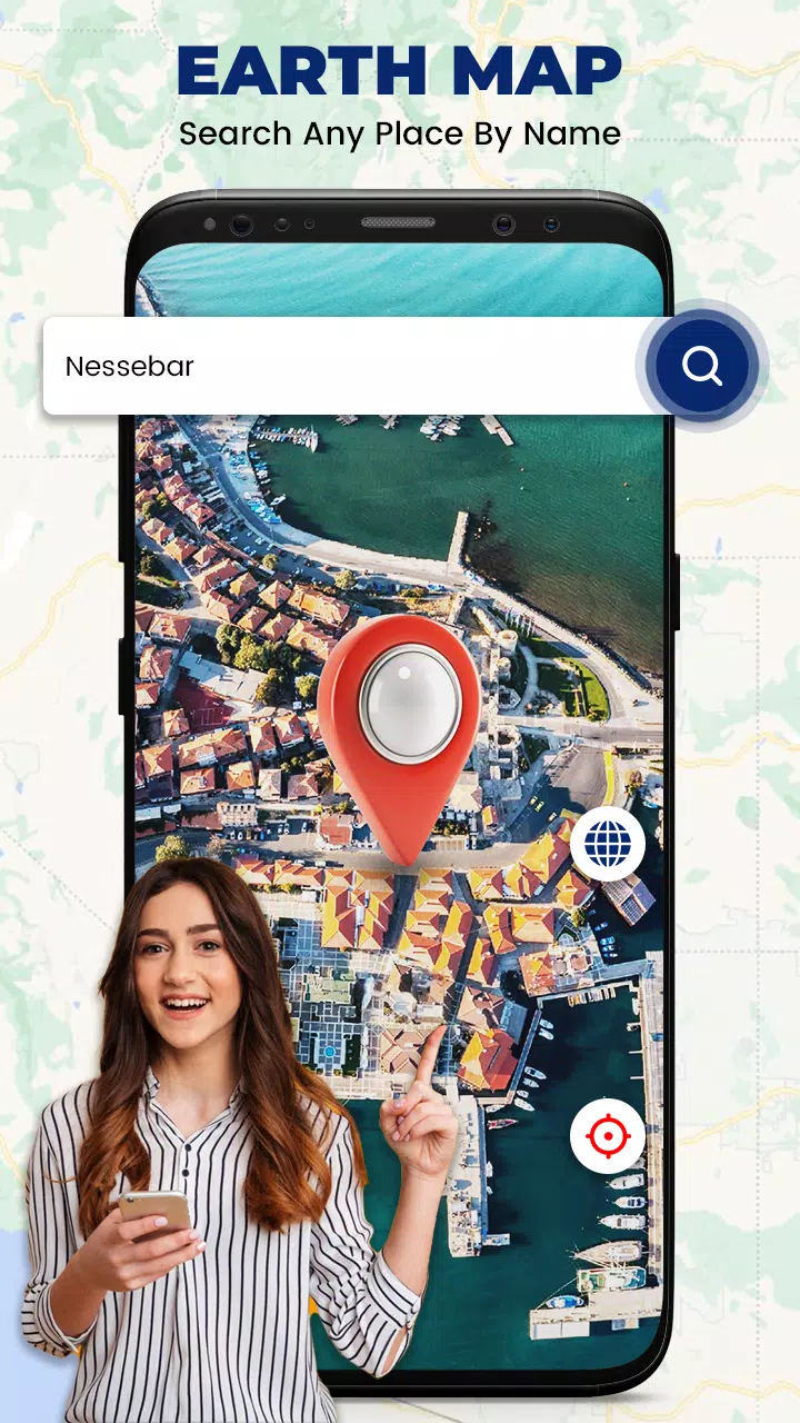 Live Earth Maps & Navigation Ekran Görüntüsü 0