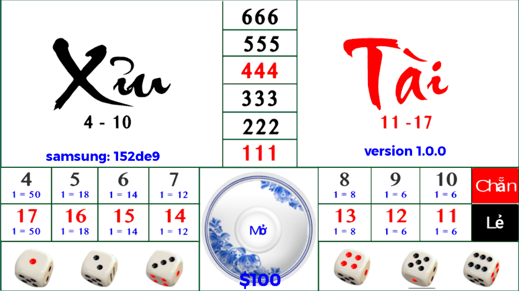 Tai xiu Dan gian 스크린샷 1
