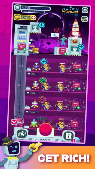 Milky Way Miner: Alien Worlds स्क्रीनशॉट 0