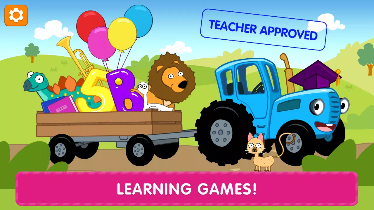 The Blue Tractor: Toddler Game स्क्रीनशॉट 0