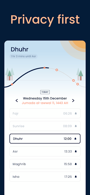 Pillars: Prayer Times & Qibla 스크린샷 1