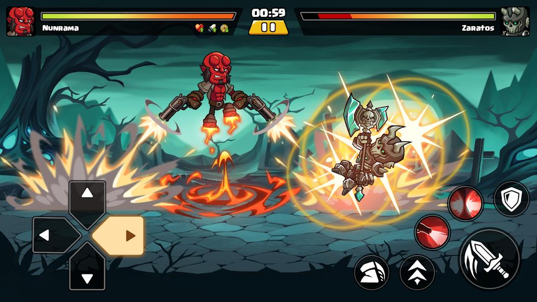 Brawl Fighter - Super Warriors Mod ဖန်သားပြင်ဓာတ်ပုံ 2