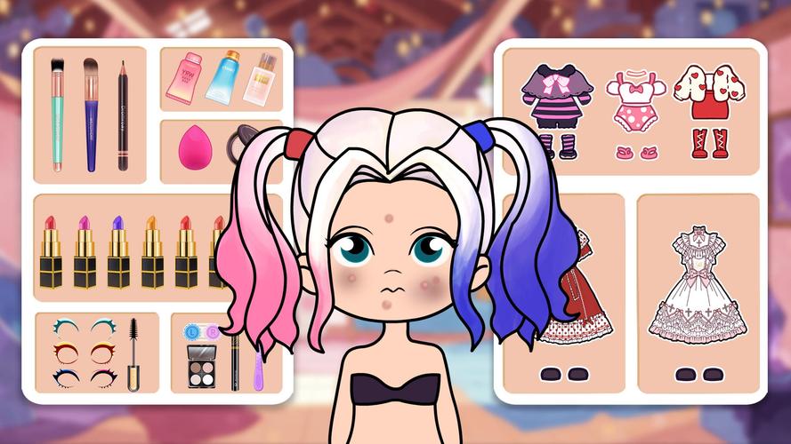 Jeu de fille:Doll maquillage Screenshot 1