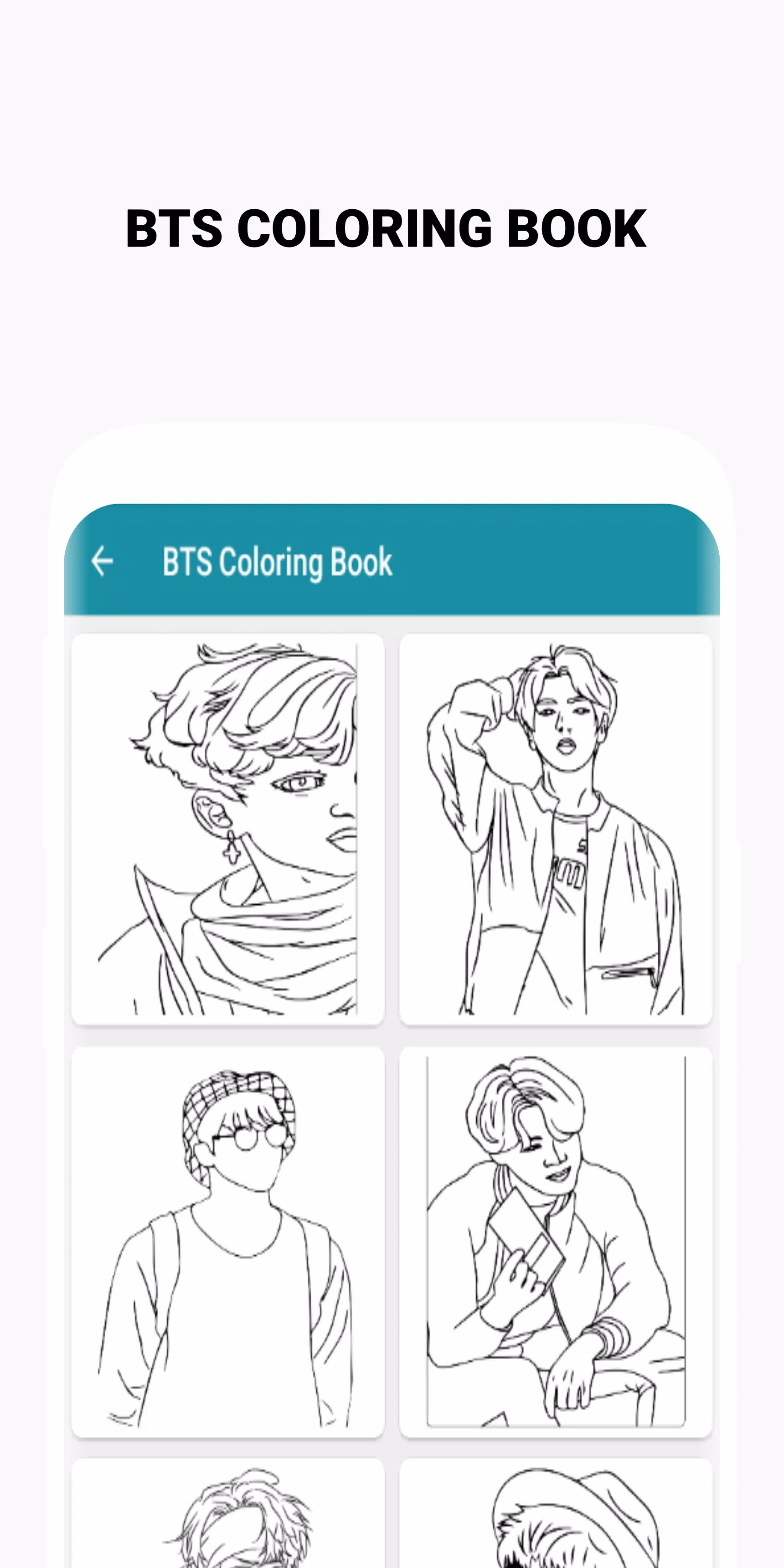 BTS Coloring Book 螢幕截圖 1