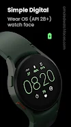 Simple Digital: Watch face Ekran Görüntüsü 0